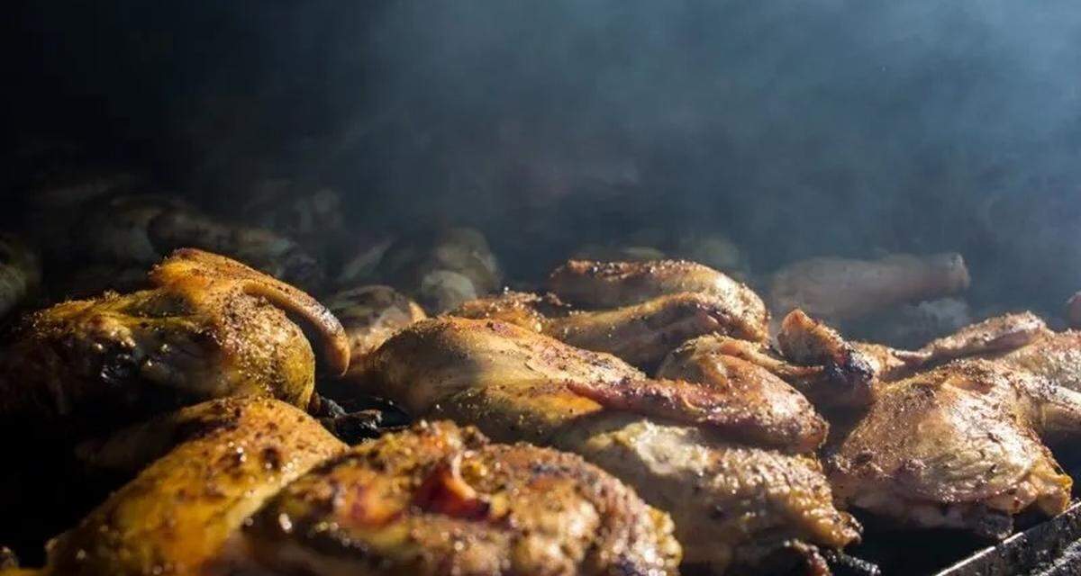 Barbecued chicken is one of the menu items at the new CJ’s BBQ, which opened at the former Mo’s Smokehouse BBQ location on Monterey Street in downtown San Luis Obispo in January 2025.