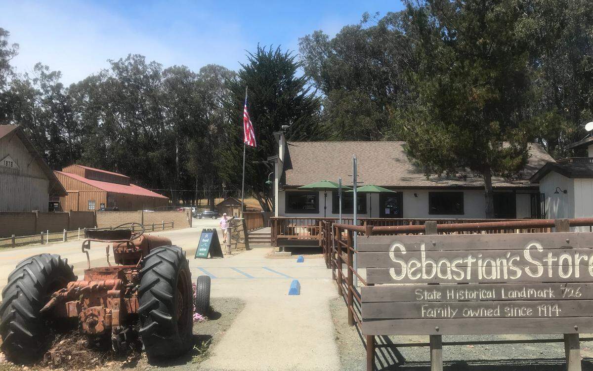 Sebastian’s General Store in Old San Simeon Village, pictured on June 16, 2023, is open after four years of renovations.