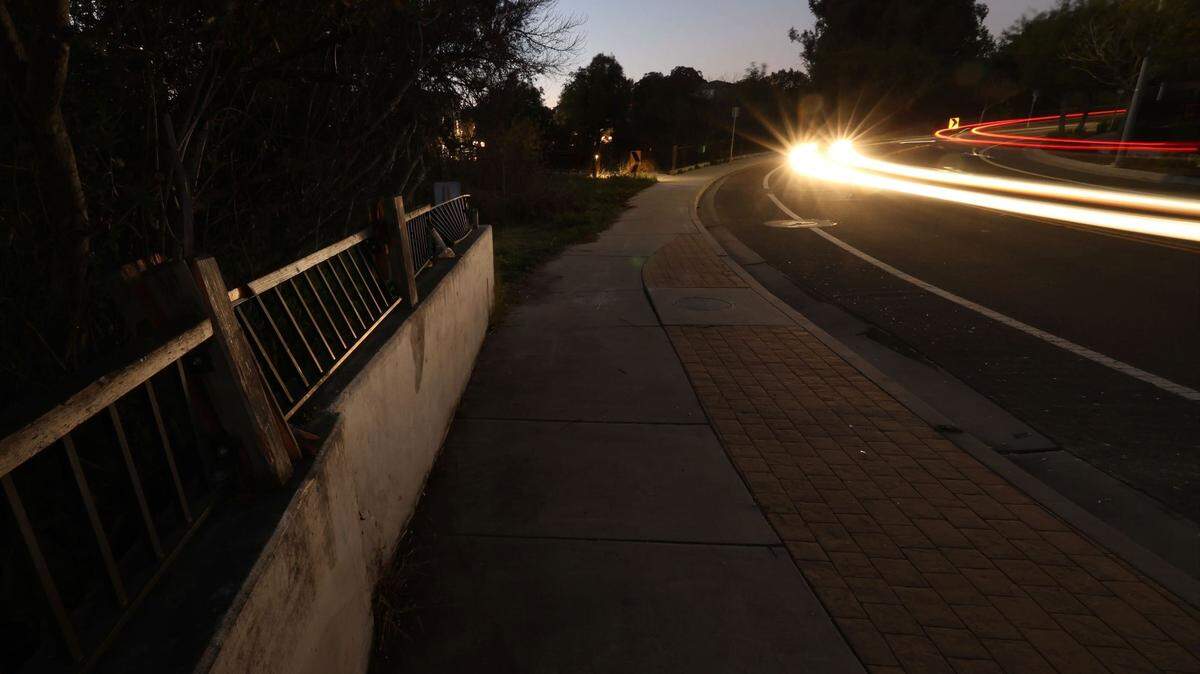 The bodies of two San Luis Obispo residents and their dog were found in heavy brush in the creekbed near the 3400 block of Sacramento Drive on Tuesday, Nov. 22, 2022. A day earlier a car crashed into the bridge abutment, and police are investigating whether it might be linked to the deaths.