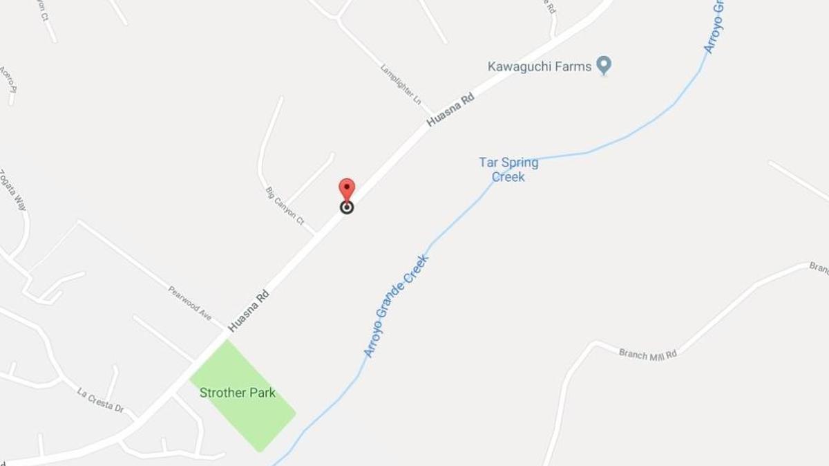 A 77-year-old cyclist was critically injured Wednesday in a crash on Huasna Road east of Big Canyon Court in Arroyo Grande.