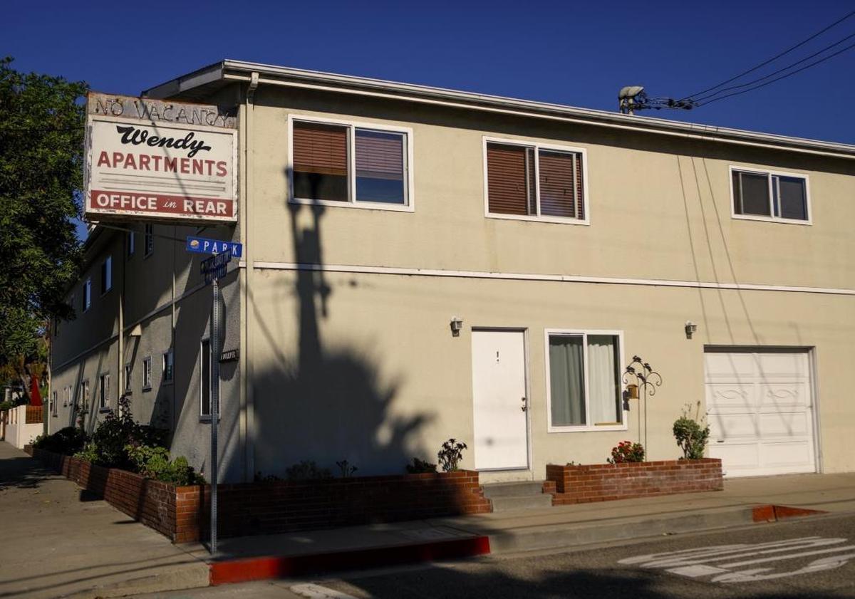 The Wendy Apartments in Pismo Beach where Marc Robb and Tammy Royal live. Both residents pay for their apartments through the Housing Choice Voucher program.