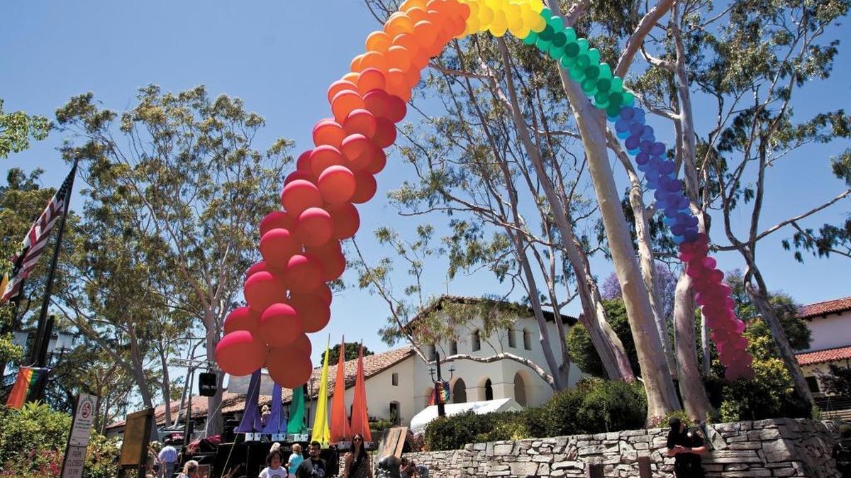 Pride in the Plaza in San Luis Obispo.