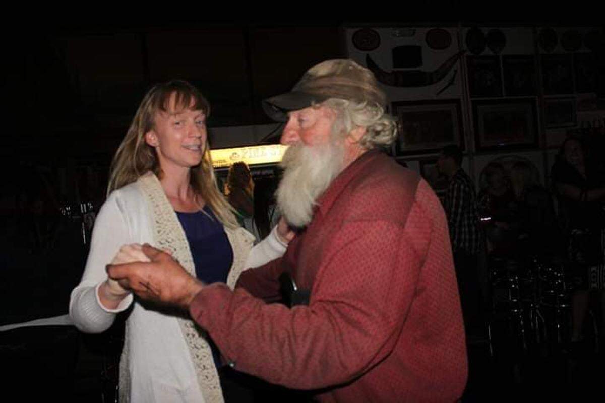 Don Hughes dances with a friend in this undated photo. Friends said Hughes was a fixture of Paso Robles’ bar scene and loved to dance.