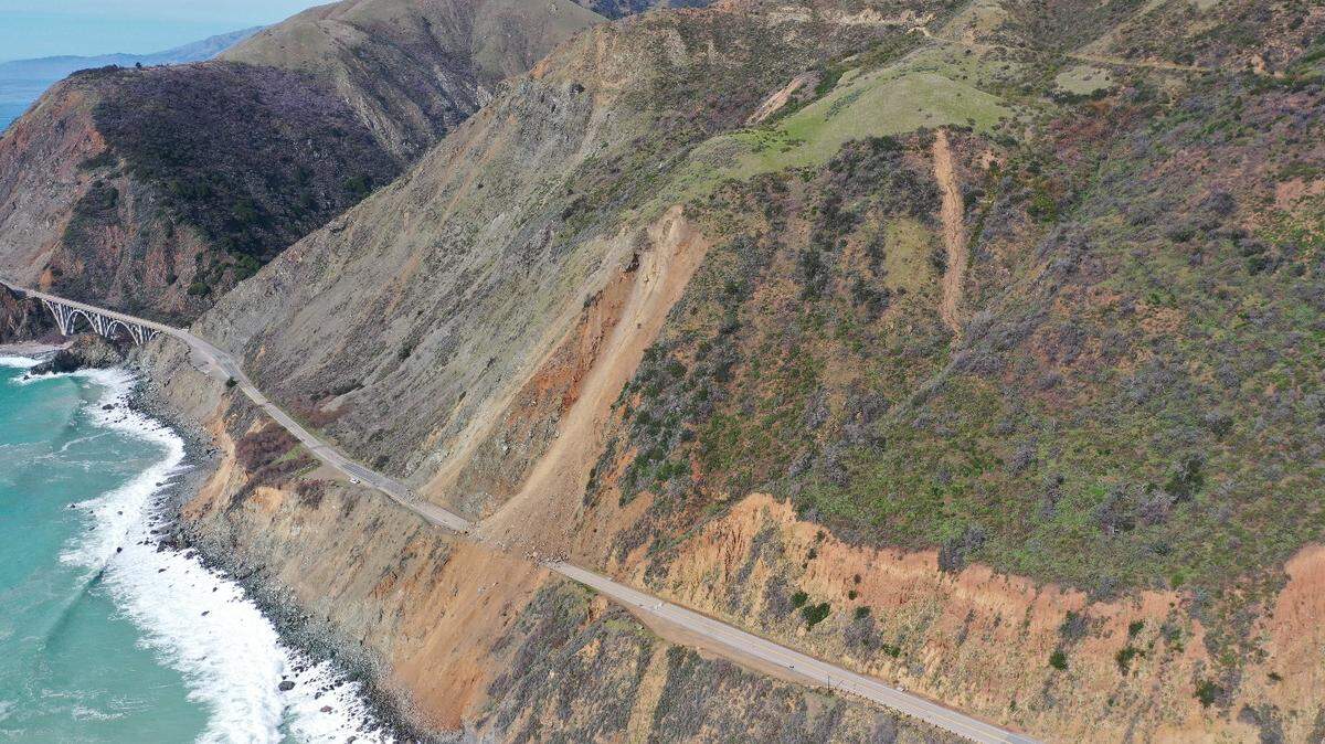 A pair of new landslides are blocking Highway 1 in Monterey County, even as work continues on repairing the longstanding Paul’s Slide.