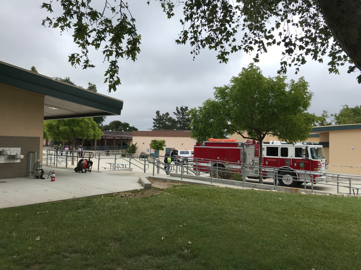 Atascadero Fire Department responded to a fire in the bathrooom Thursday.