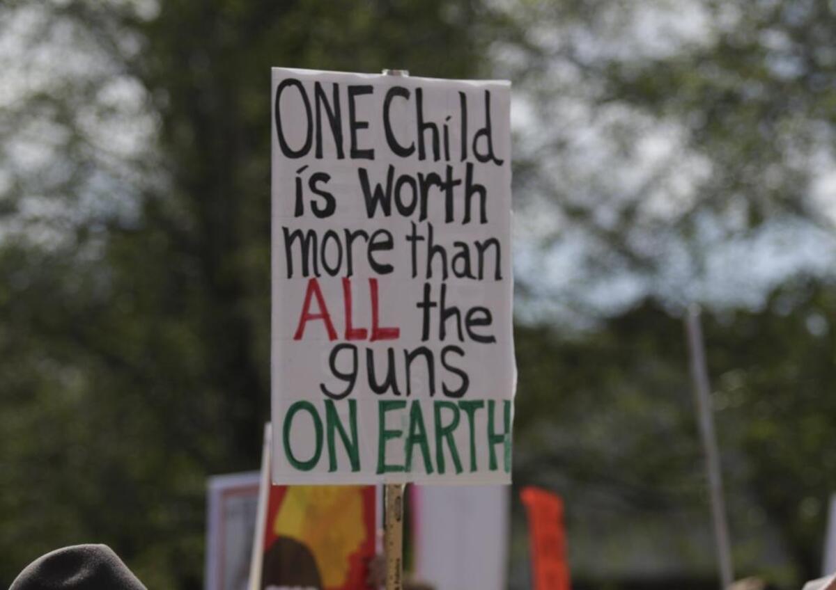 The March for Our Lives began in Mitchell Park in San Luis Obispo, Saturday, March 24, 2018 and wound its way around downtown San Luis Obispo.