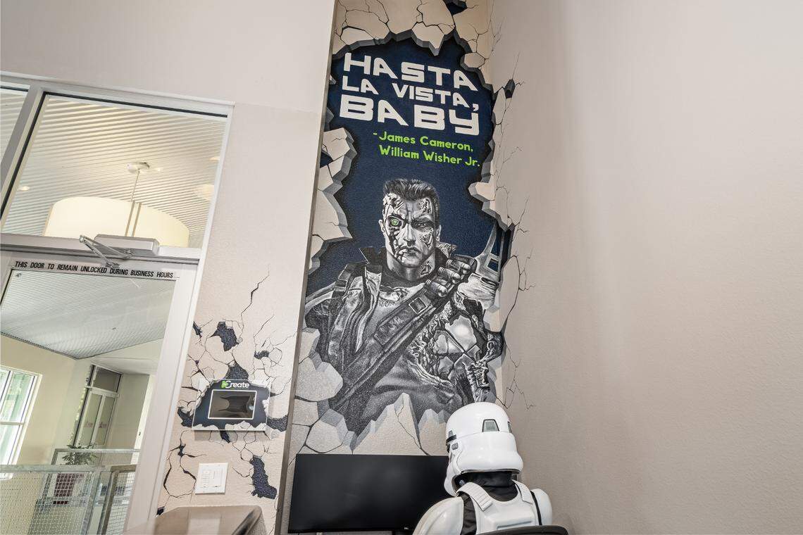 The software company SoCreate unveiled a series of murals at the Cal Poly Technology Park on Thursday, Aug. 29, 2024.