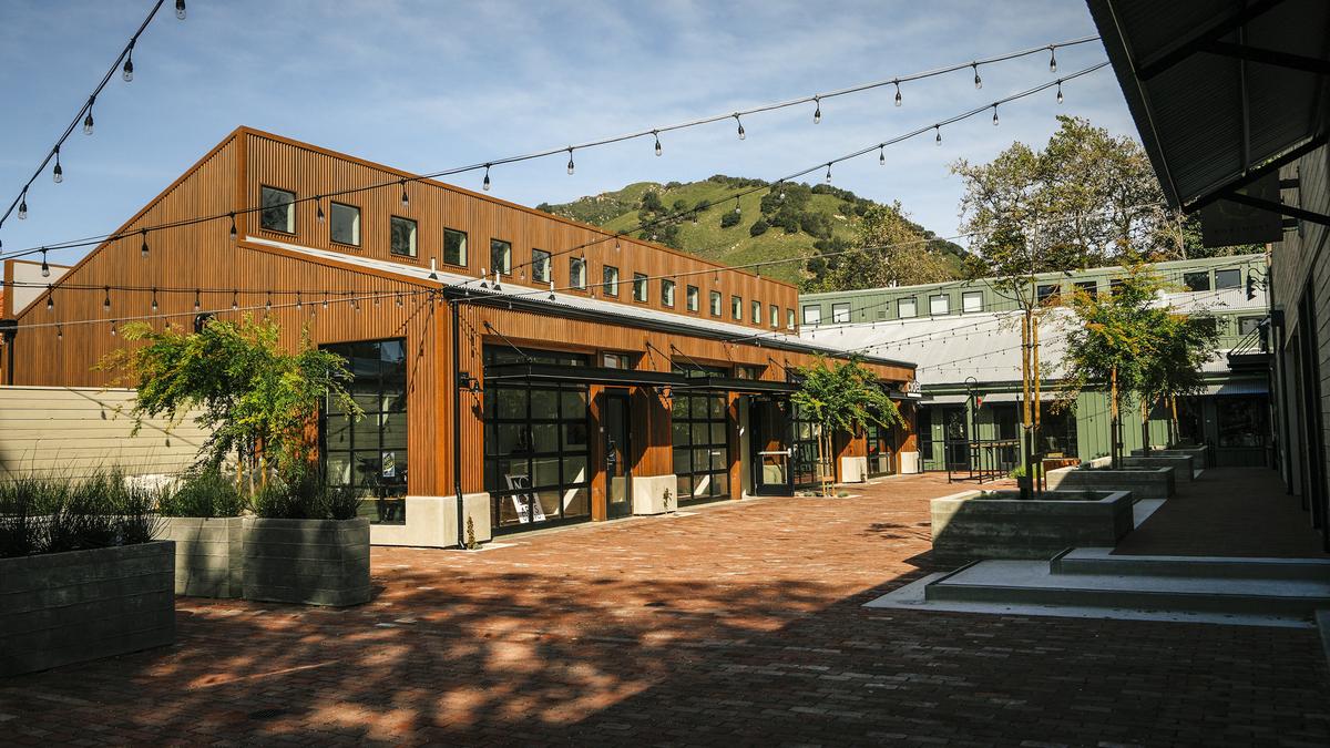 The old parking lot at the Creamery has been converted to new businesses and an outdoor patio.