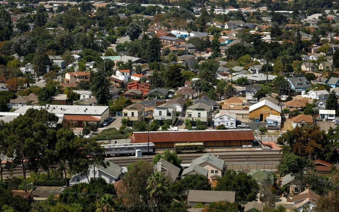 View of San Luis Obispo from Terrace Hill.