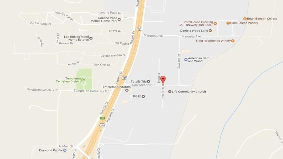 Two cars crashed at Cow Meadow Place and Ruth Way in Templeton on Tuesday, March 21, 2017.
