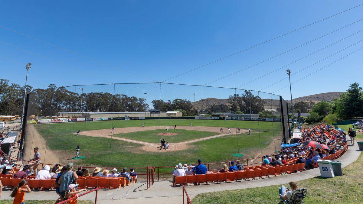 Fans watch a Blues game at Sinsheimer Stadium in San Luis Obispo.