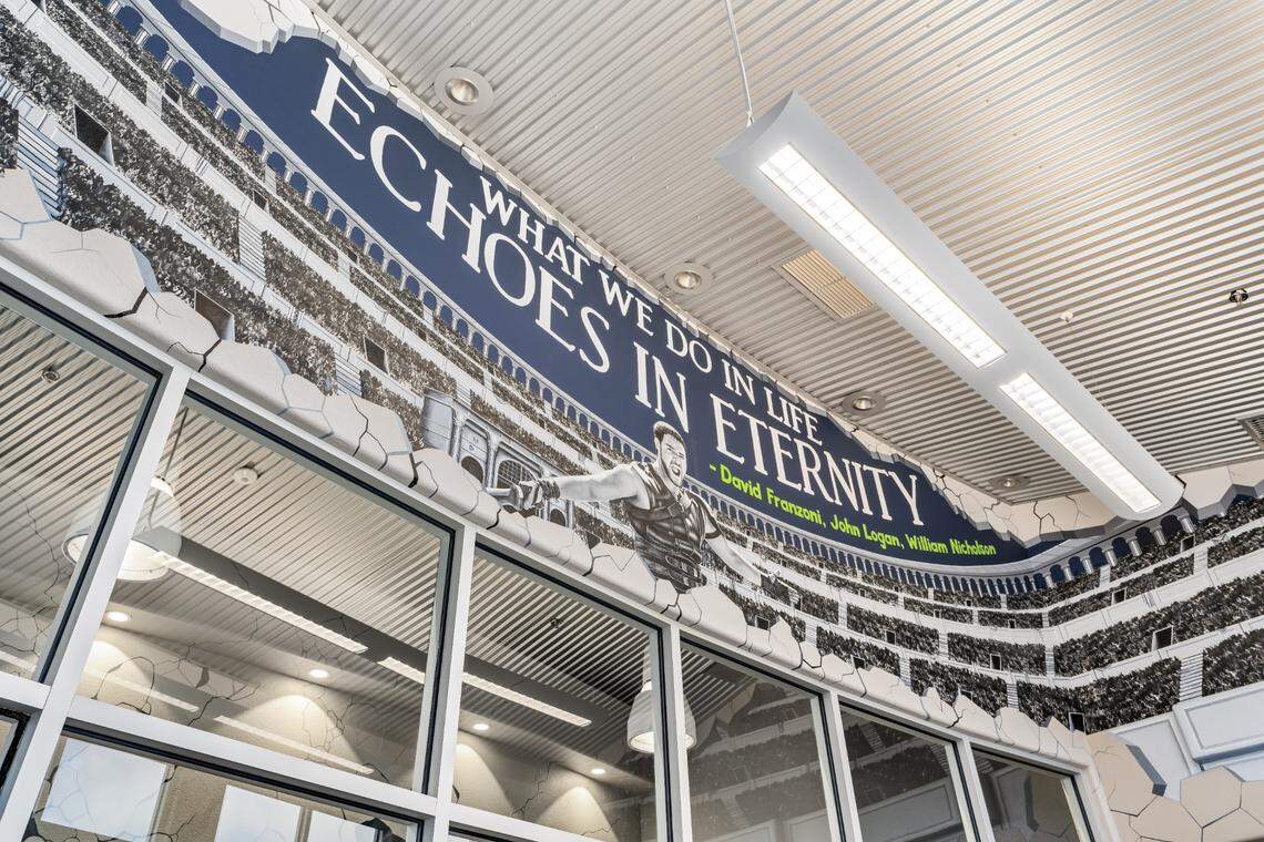 The software company SoCreate unveiled a series of murals at the Cal Poly Technology Park on Thursday, Aug. 29, 2024.