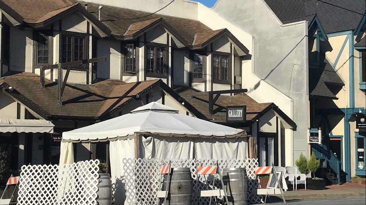 This streetside parklet in front of Madeline’s restaurant is one of two of the temporary outdoor dining facilities left standing in downtown Cambria. They’re supposed to be removed by mid-month, but negotiations about their future could happen soon with county Public Works.