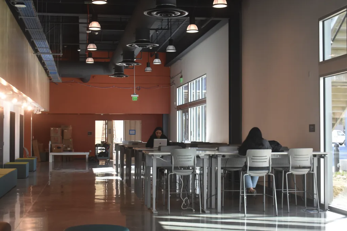 Areas for studying exist throughout the Allan Hancock College Fine Arts Complex in Santa Maria. A grand opening ceremony is scheduled for Feb. 24.
