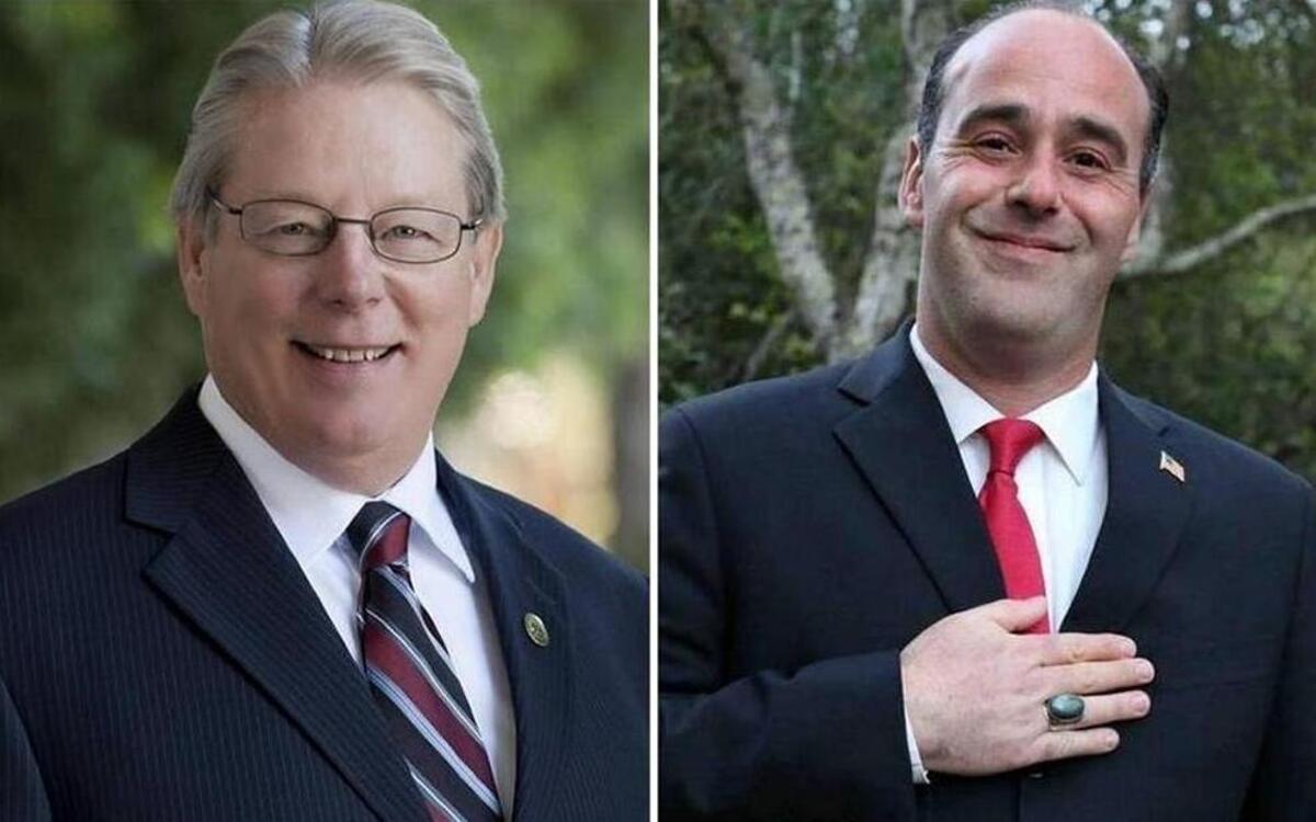Incumbent state Sen. Bill Monning and Republican challenger Palmer Kain.