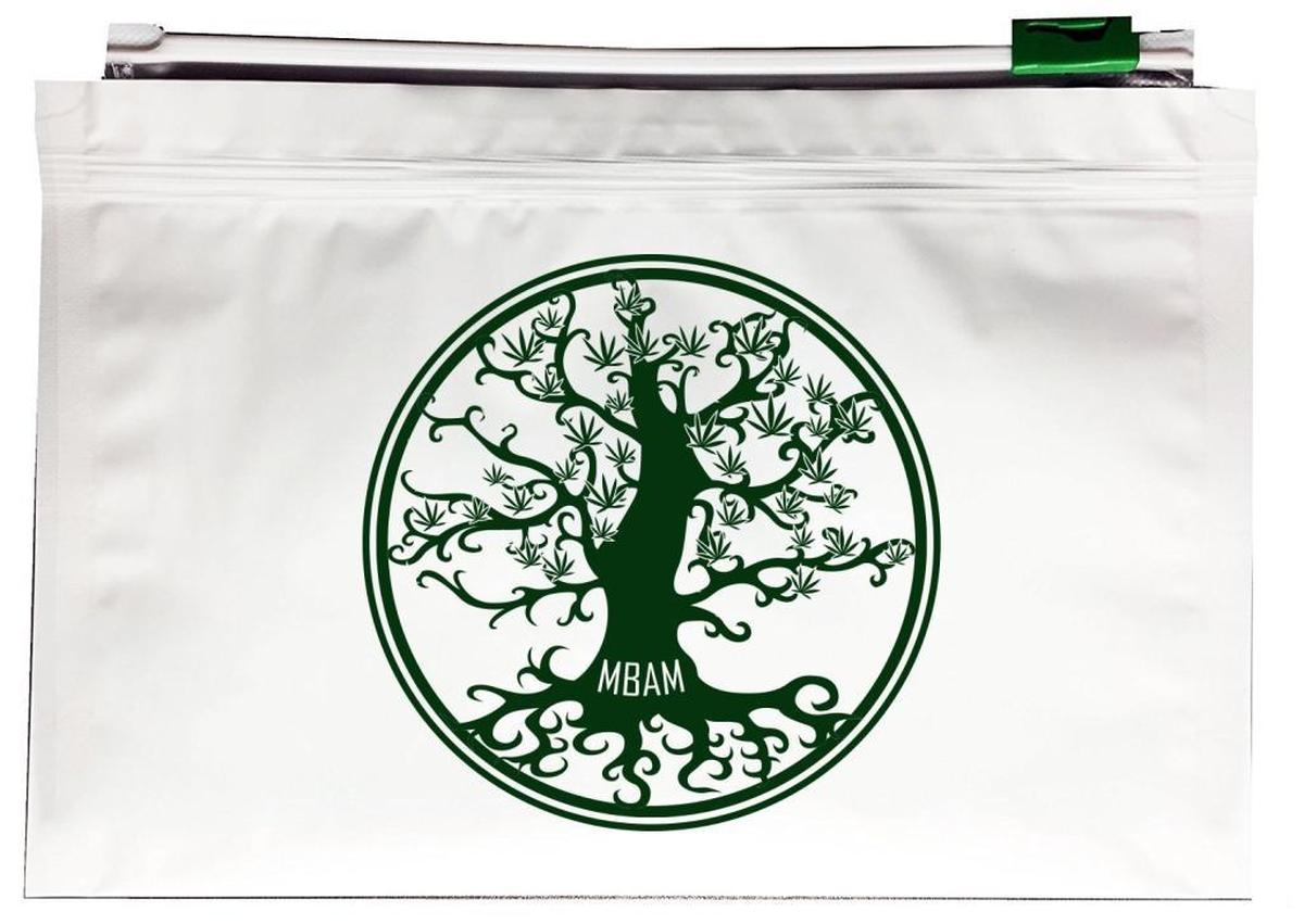 Any cannabis product purchased at Monterey Bay Alternative Medicine will be placed inside this child-proof exit bag for safe keeping.