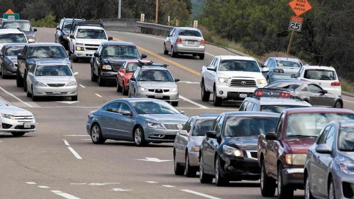The 101 interchange with Los Osos Valley Road, near where construction is taking place.