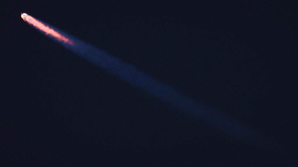 SpaceX Falcon 9 rocket takes to the sky from Vandenberg Space Force Base shortly after sunset carrying 22 Starlink satellites March 18, 2024. The first stage landed on the Of Course I still Love You ship off of Baja California and the nose cone fairing units will also be recovered and refurbished.