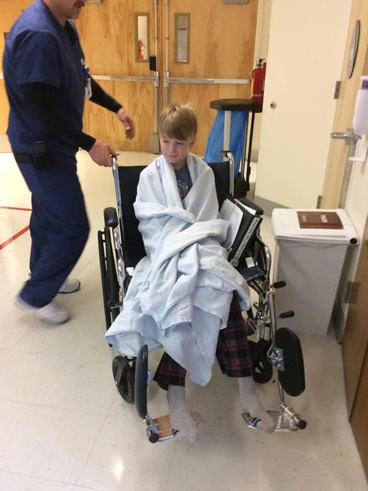 San Luis Obispo resident Casey Velte, 12, suffers from valley fever. He is undergoing medication, but was temporarily hospitalized at Sierra Vista Regional Medical Center and then had follow-up in Madera this spring.