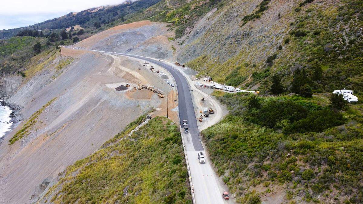 A section of Highway 1 will reopen at Paul’s Slide on Sunday, June 23, 2024.