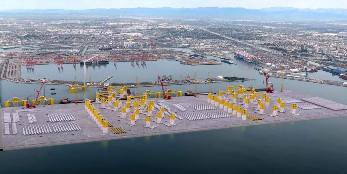 The Port of Long Beach proposes building “Pier Wind,” a $4.7 billion, 400-acre facility to build and assemble wind turbines for the Central Coast.