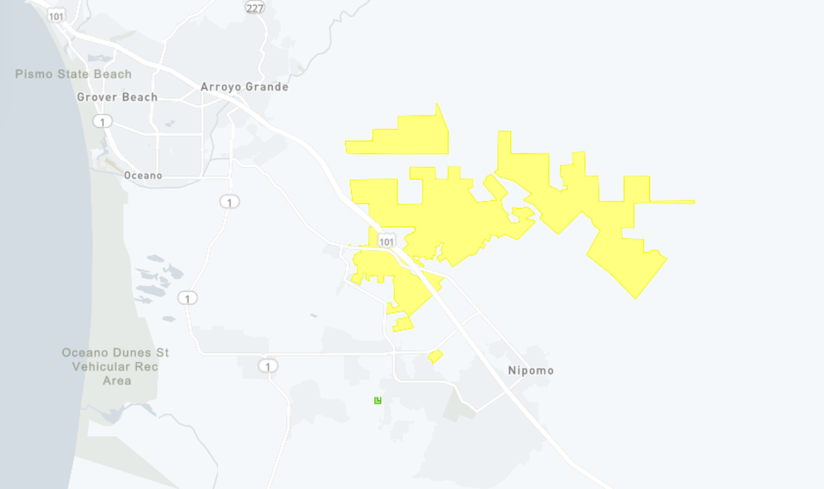 Nearly 500 PG&E customers in the Creston area were left without power as of 9:45 on Monday morning.