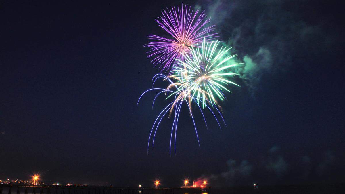Fireworks at Cayucos.