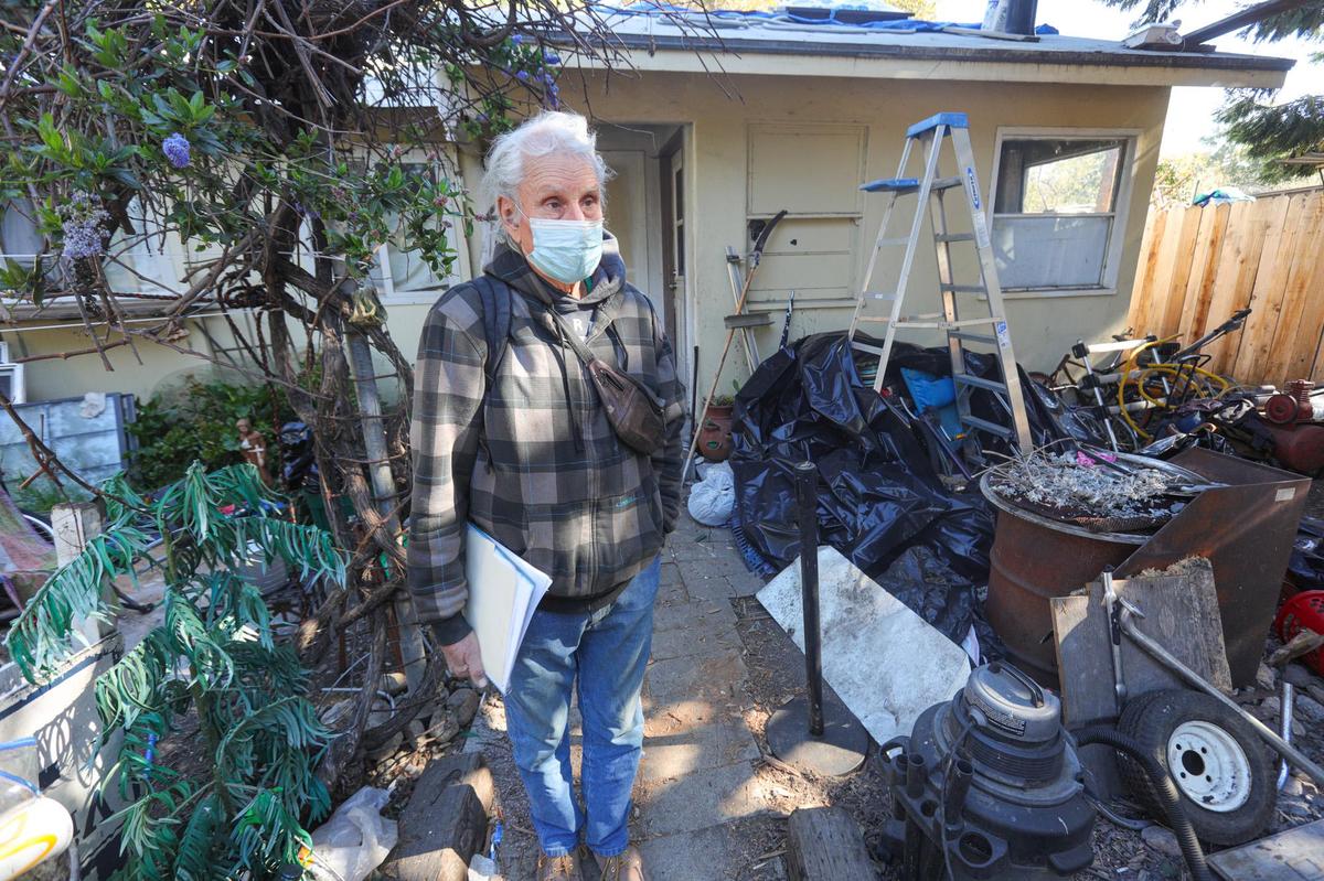 William Sievers owns property next door to the shelter on Prado Road. He used to live on the property but has moved out and wants to evict other people out who have moved onto the property. Some have been paying rent, others haven’t.