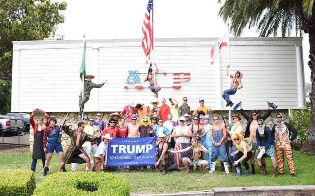 An end-of-year photo depicting culturally and ethnically insensitive costumes garnered Cal Poly fraternity Alpha Gamma Rho some online criticism, prompting the frat to apologize for the photo on Thursday.