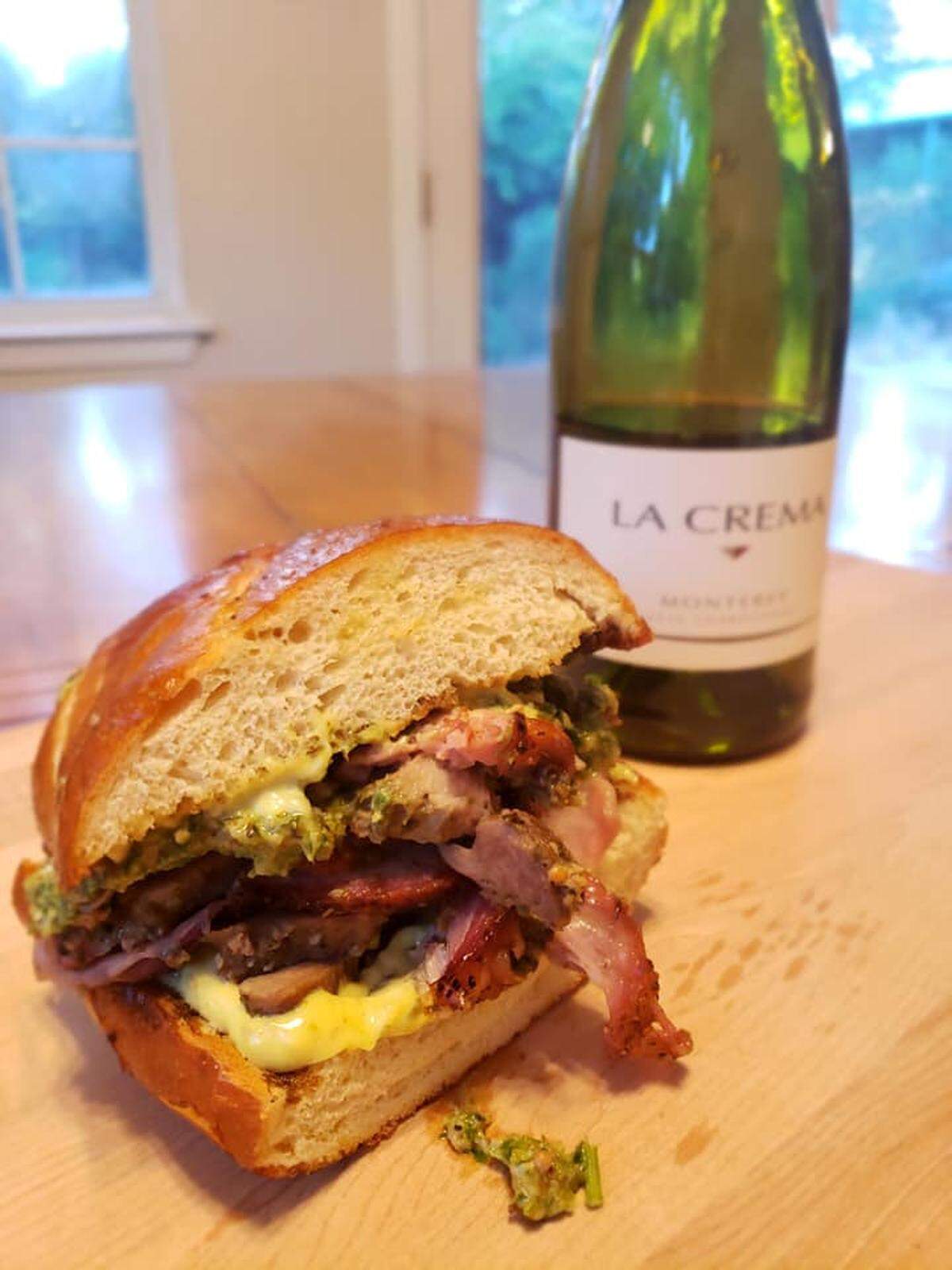 A porchetta sandwich with slow-roasted pork shoulder, walnut gremolata, pickled fennel and lemon caper aioli. Colony Market and Deli in downtown Atascadero will offer the sandwich on its menu.
