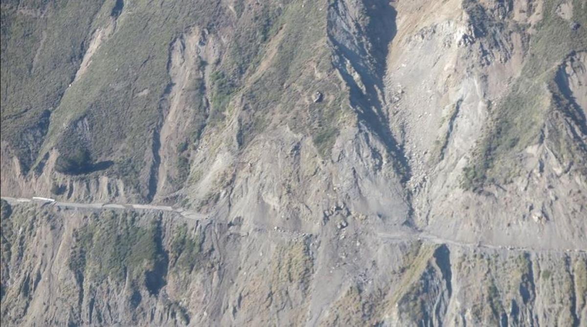 The Mud Creek slide along Highway 1.