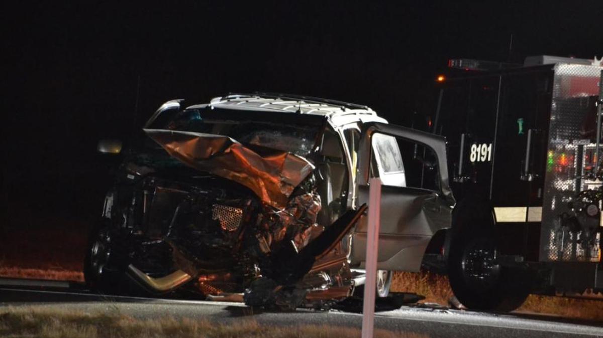 A 2014 Chevrolet Silverado and a 2003 GMC Yukon crashed on Highway 101 at Wellsona Road north of Paso Robles on Saturday, Sept. 30, 2017, according to the California Highway Patrol. The driver of the Silverado died at the scene.