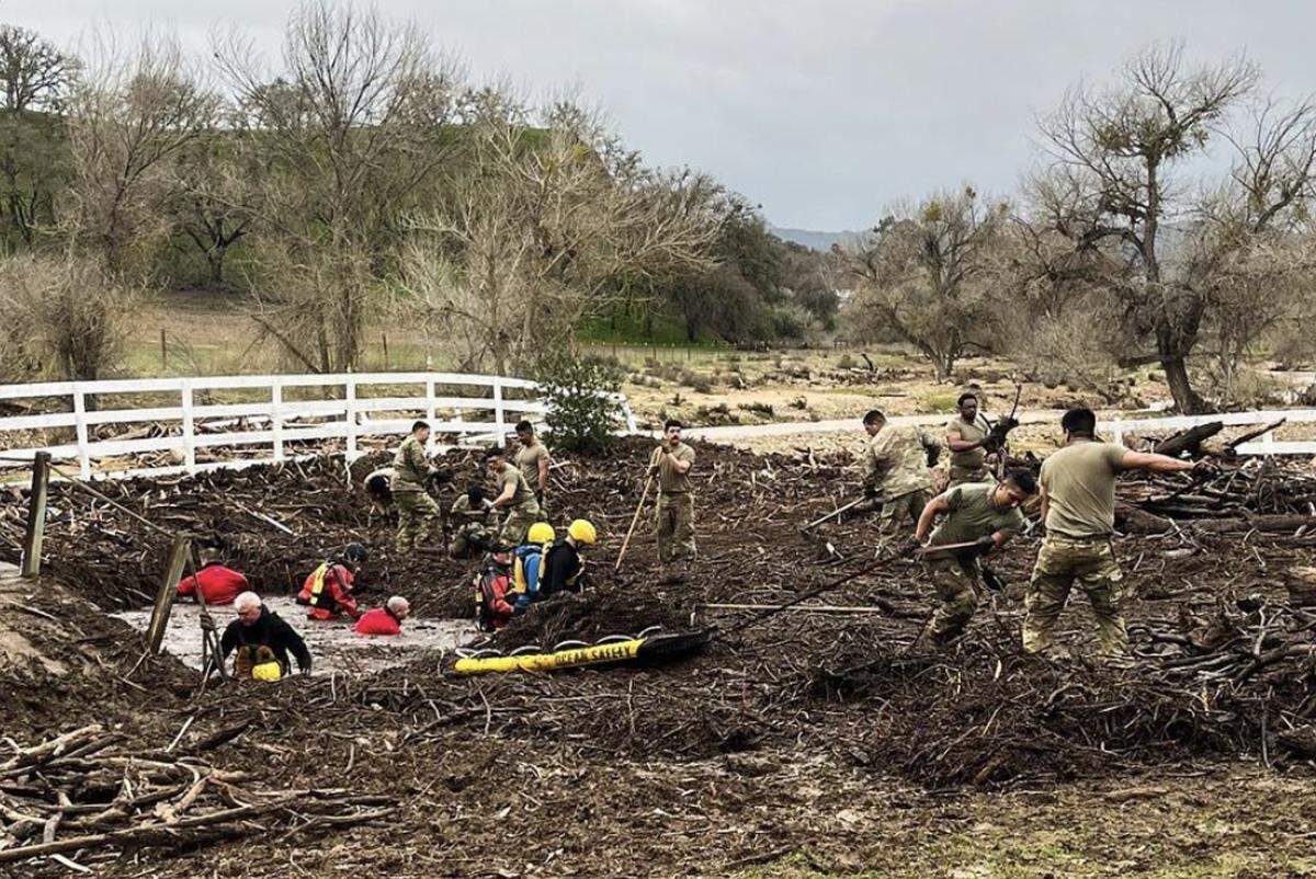 On Wednesday, National Guard troops join the search for missing 5-year-old Kyle Doan, who went missing in floodwaters on Jan. 9, 2023, in San Miguel.