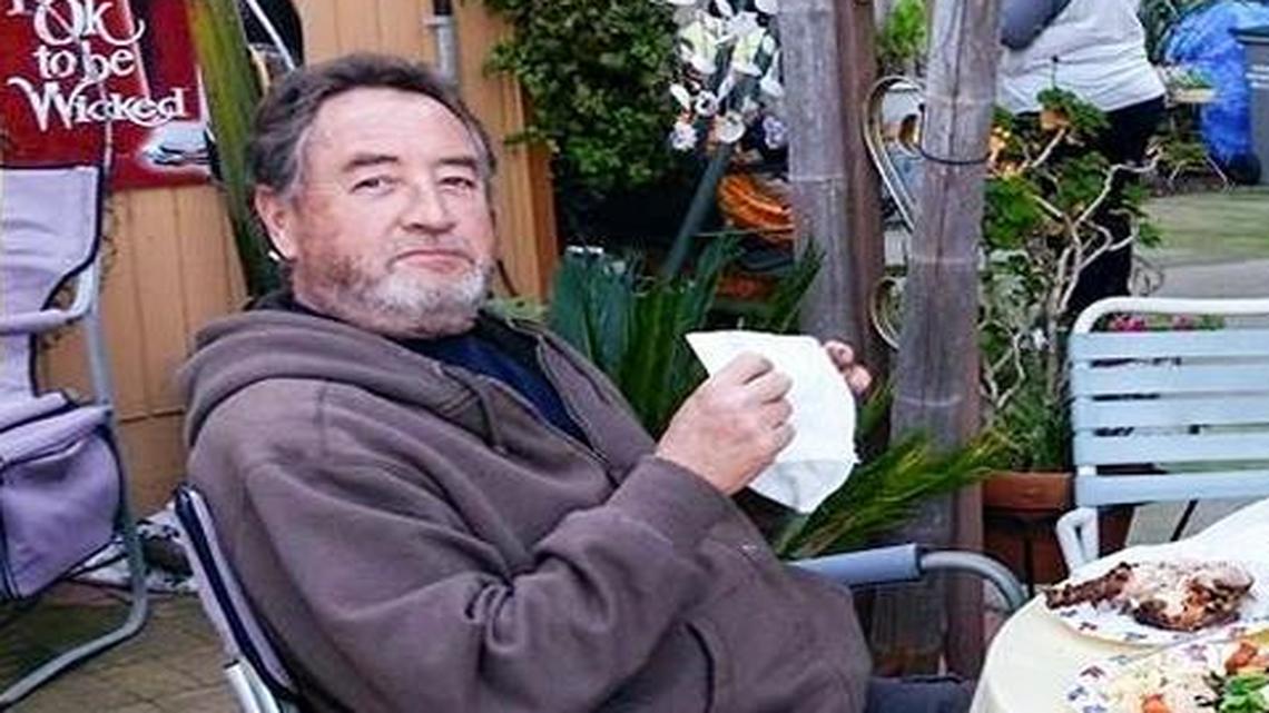 An undated photo of David Fear, left, and nephew Corey Smaw at Fear’s home in Grover Beach.