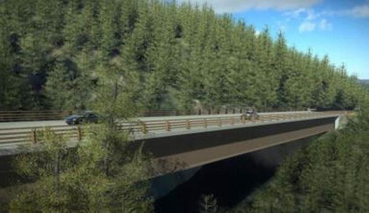 Pfeiffer Canyon Bridge in Big Sur, which reopened on October 13, 2017.