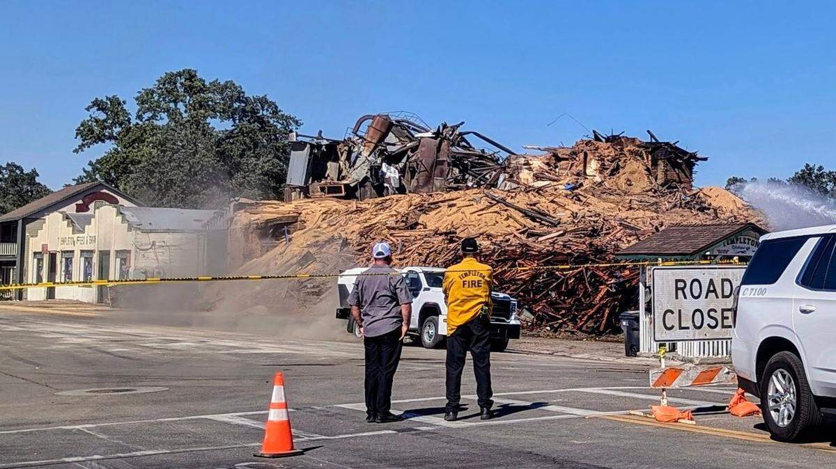Fireworks caused blaze that gutted Templeton Feed & Grain, chief confirms