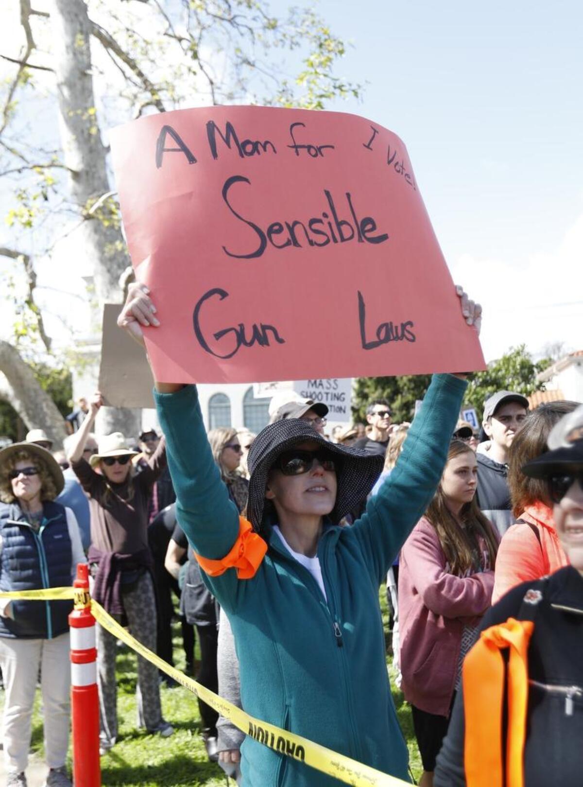 The March for Our Lives began in Mitchell Park in San Luis Obispo, Saturday, March 24, 2018 and wound its way around downtown San Luis Obispo.