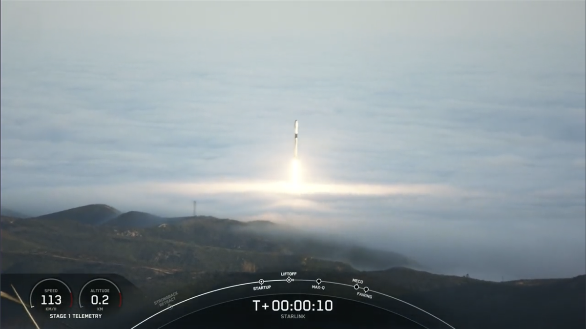 A SpaceX rocket carrying 46 satellites for the company’s Starlink internet constellation took off from Vandenberg Space Force Base on April 27, 2023.