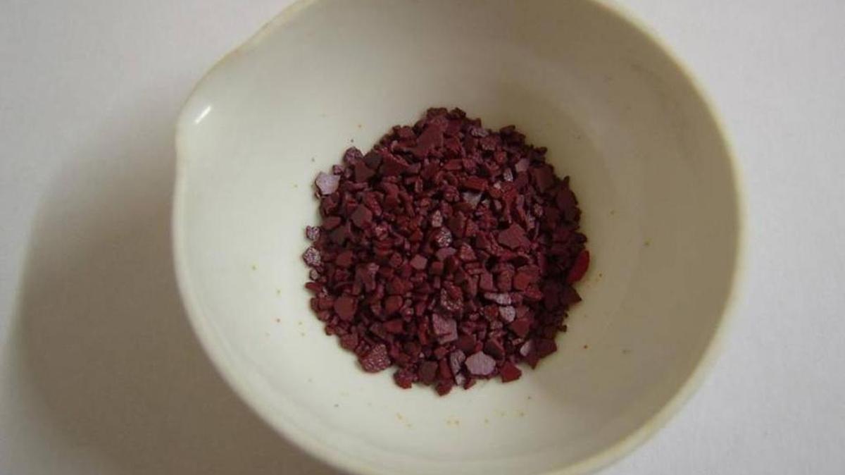 The Los Osos Community Services District found levels of hexavalent chromium in its water supply that exceeded the state standard. This image is an example of what the substance looks like.