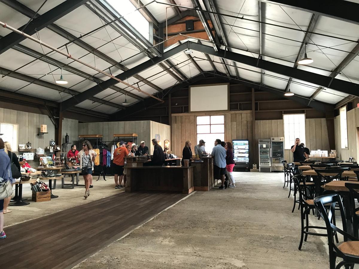 One of the Hearst Ranch Winery tasting rooms is in this historic structure in Old San Simeon Village. It also has ocean-view outdoor picnic tables available for tasters. The other tasting room is at the winery’s Paso Robles vineyard.