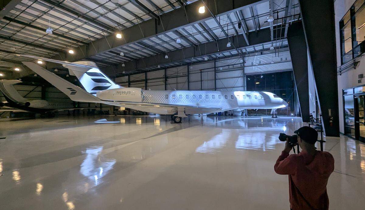 A Bombardier Global 7500 jet took off from the San Luis Obispo County Regional Airport on Thursday, Feb. 28, 2025, attempting to set the speed record for a flight between the area and London.