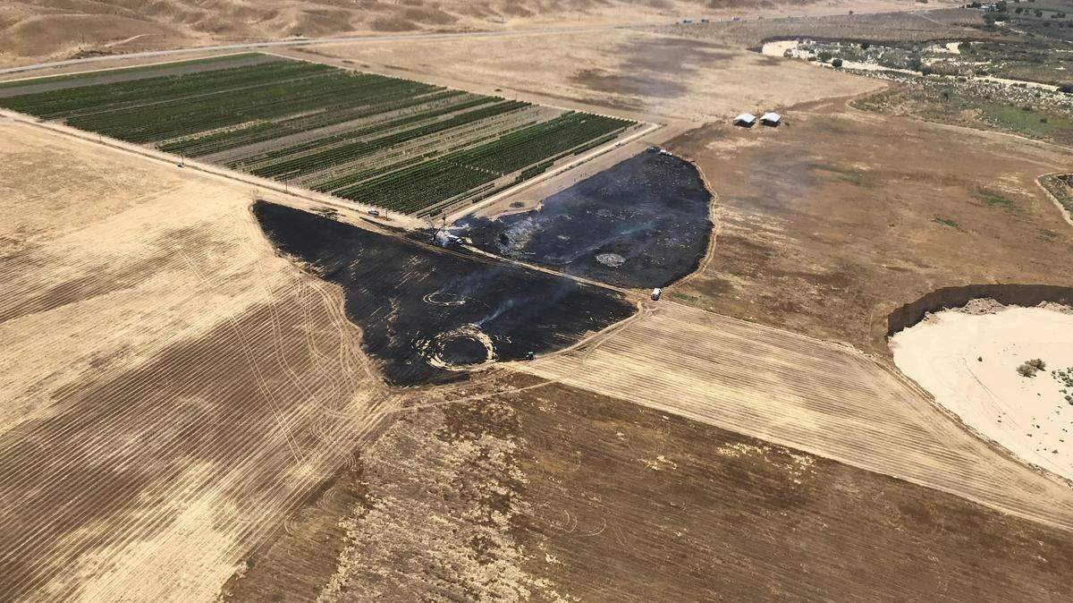 The Santa Barbara County Fire Department extinguished a 8.7 acre fire in Cuyama Valley on Wednesday, June 21, 2023.
