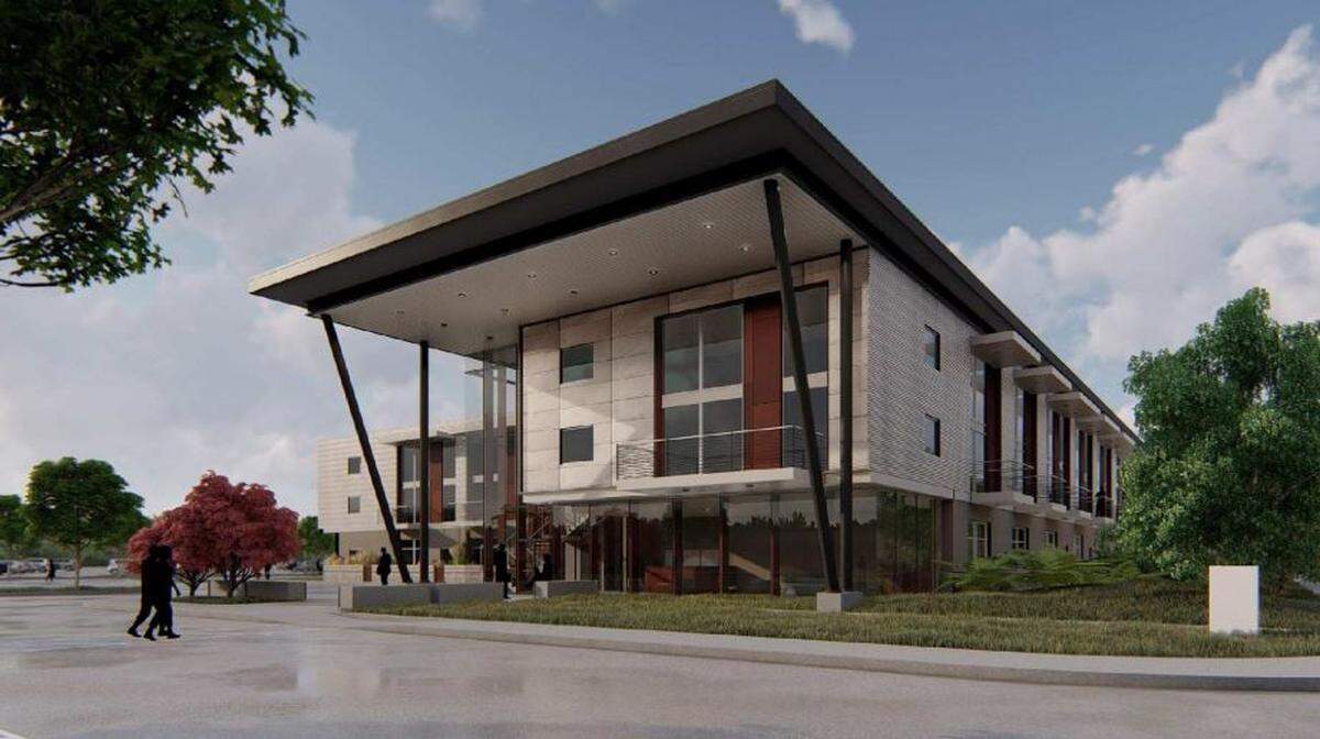 A rendering of what the redeveloped site at 3825 S. Higuera St. in San Luis Obispo will look like.