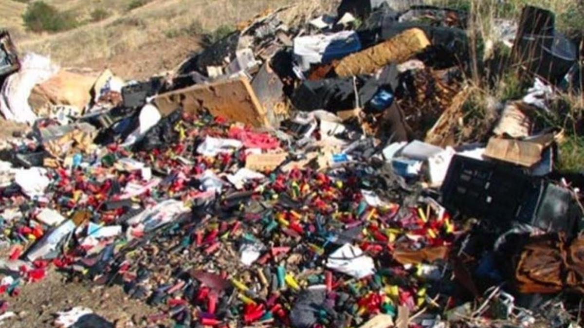 Shotgun shells and other debris pile up at a target shooting site in Los Padres National Forest near Santa Barbara.