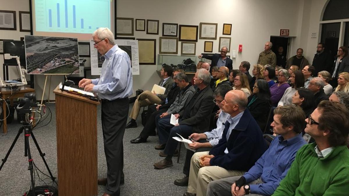 Former South San Luis Obispo County Sanitation District administrator John Wallace addressed the district board of directors Wednesday to refute accusations he mismanaged the district during his 27-year tenure.