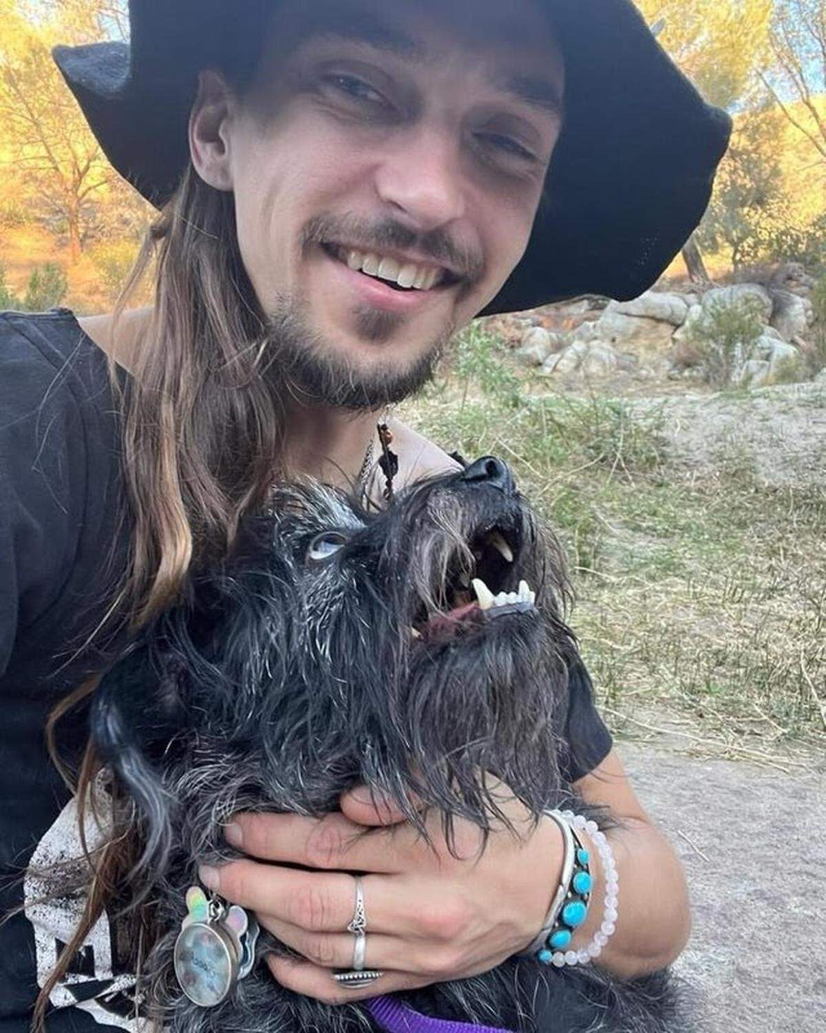 San Luis Obispo County resident Todd Pinion was reported missing on Oct. 31, 2024. He poses for a photo here with his dog, Spock.
