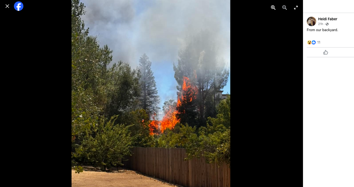 A neighbor saw flames and smoke from an RV fire at the Atascadero Home Depot parking lot on Sunday, Aug. 11, 2024.
