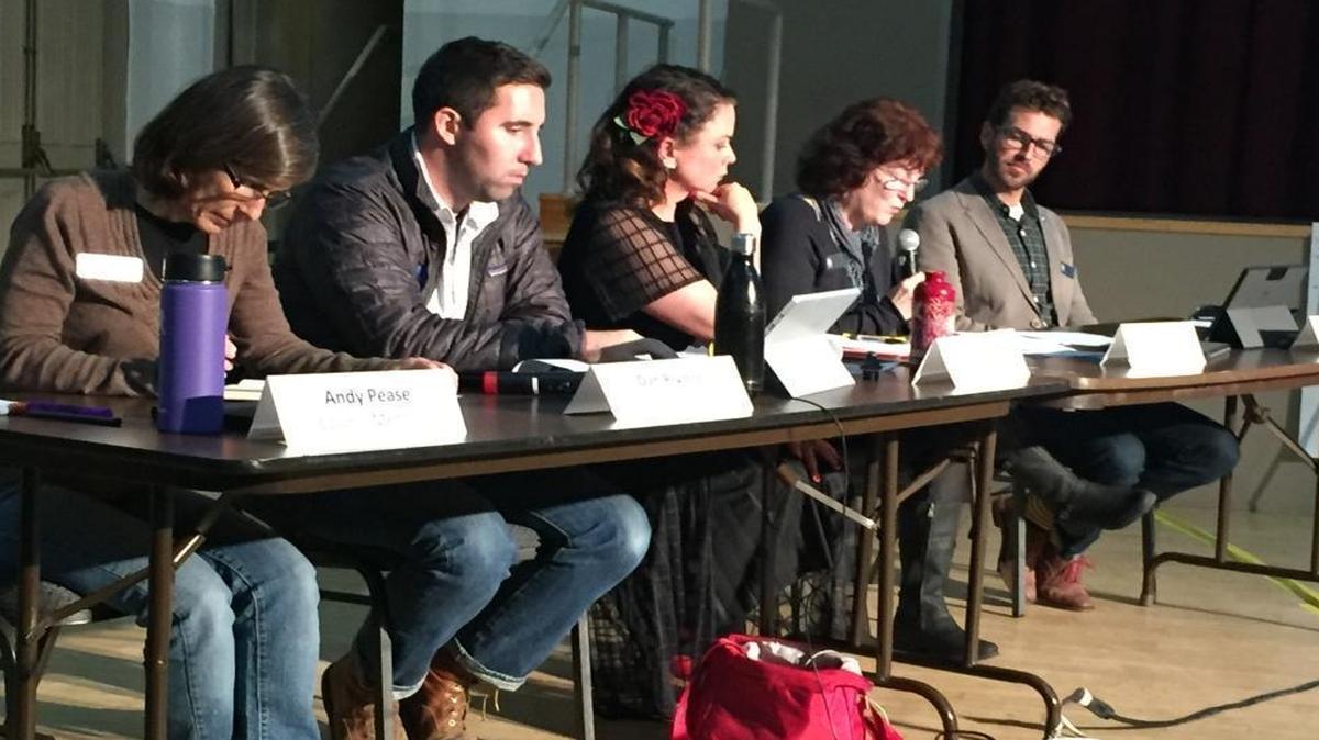 San Luis Obispo City Council members attend a workshop earlier this year.