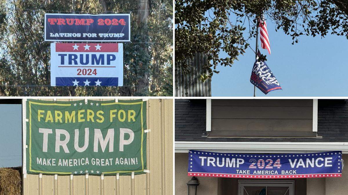 Trump banners, flags and signs can still be spotted around south San Luis Obispo County. A county ordinance requires campaign signs to be removed 14 days after an election, but the law is not so cut-and-dried for signs that make political statements.