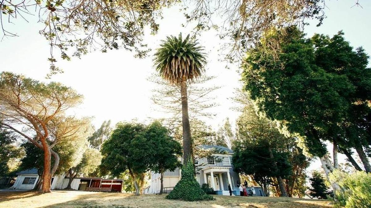 A panoramic view of the property at 71 Palomar Ave. in San Luis Obispo, the site of a proposed controversial development project.